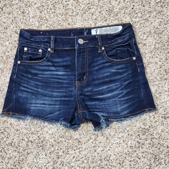 Indigo Rein High Rise Cutoff Shorts Size 7 - Picture 1 of 4